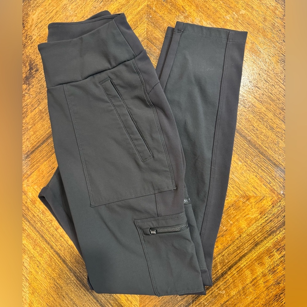 Athleta Slim Fit Ankle Pants, olive green